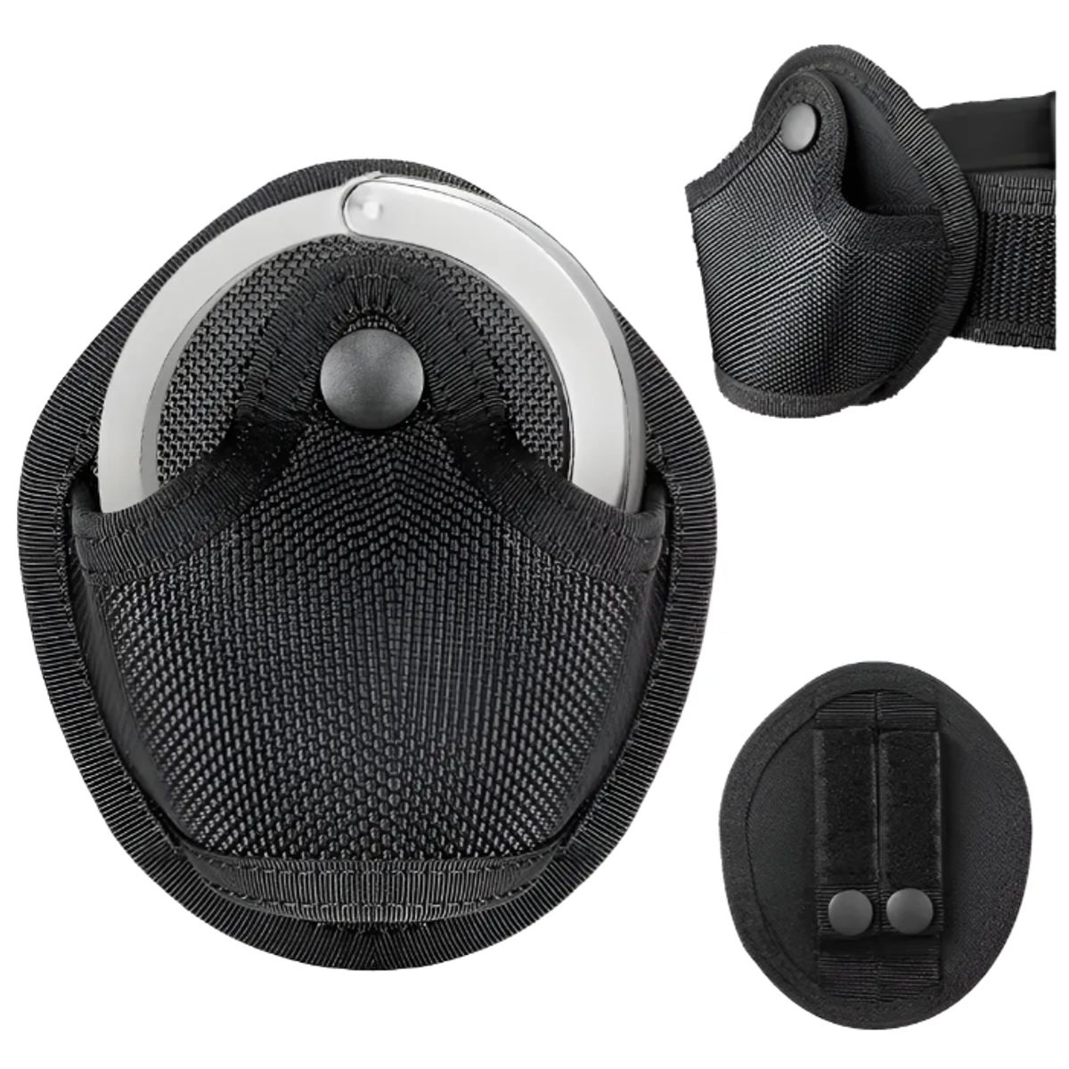 GENERICO - Funda Para Esposas Con Bolsillos Tácticos Y Cinturón Negro