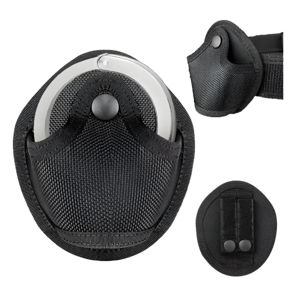 GENERICO - Funda Para Esposas Con Bolsillos Tácticos Y Cinturón Negro
