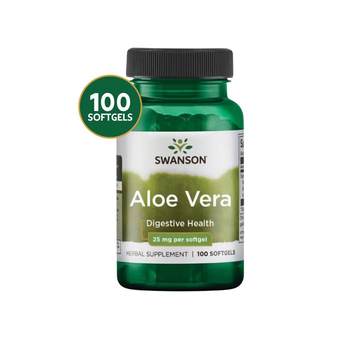 SWANSON - Swanson Aloe Vera 25 mg 100 Softgels Swanson Aloe Vera 25 mg 100 Softgels