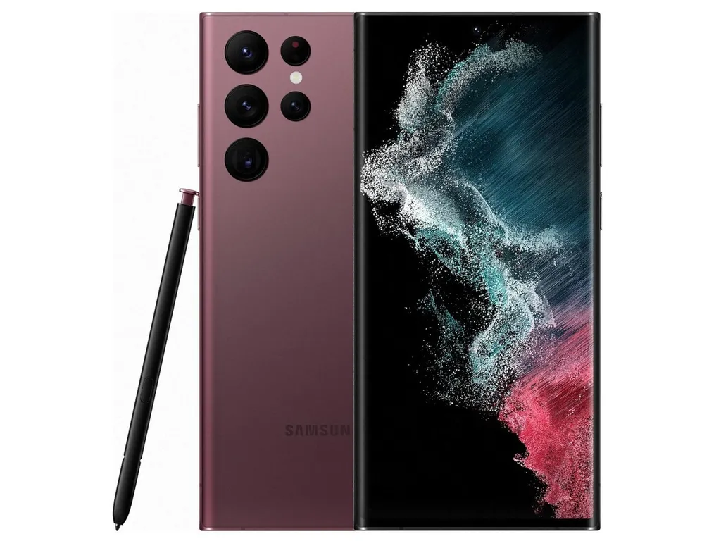 SAMSUNG Galaxy S22 Ultra SM-S908U 5G 12+512GB Rojo vino Reacondicionado