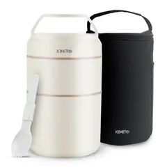 E T Brands - Termo Comida y Liquido Kimito Acero 1200 Ml Multiproposito