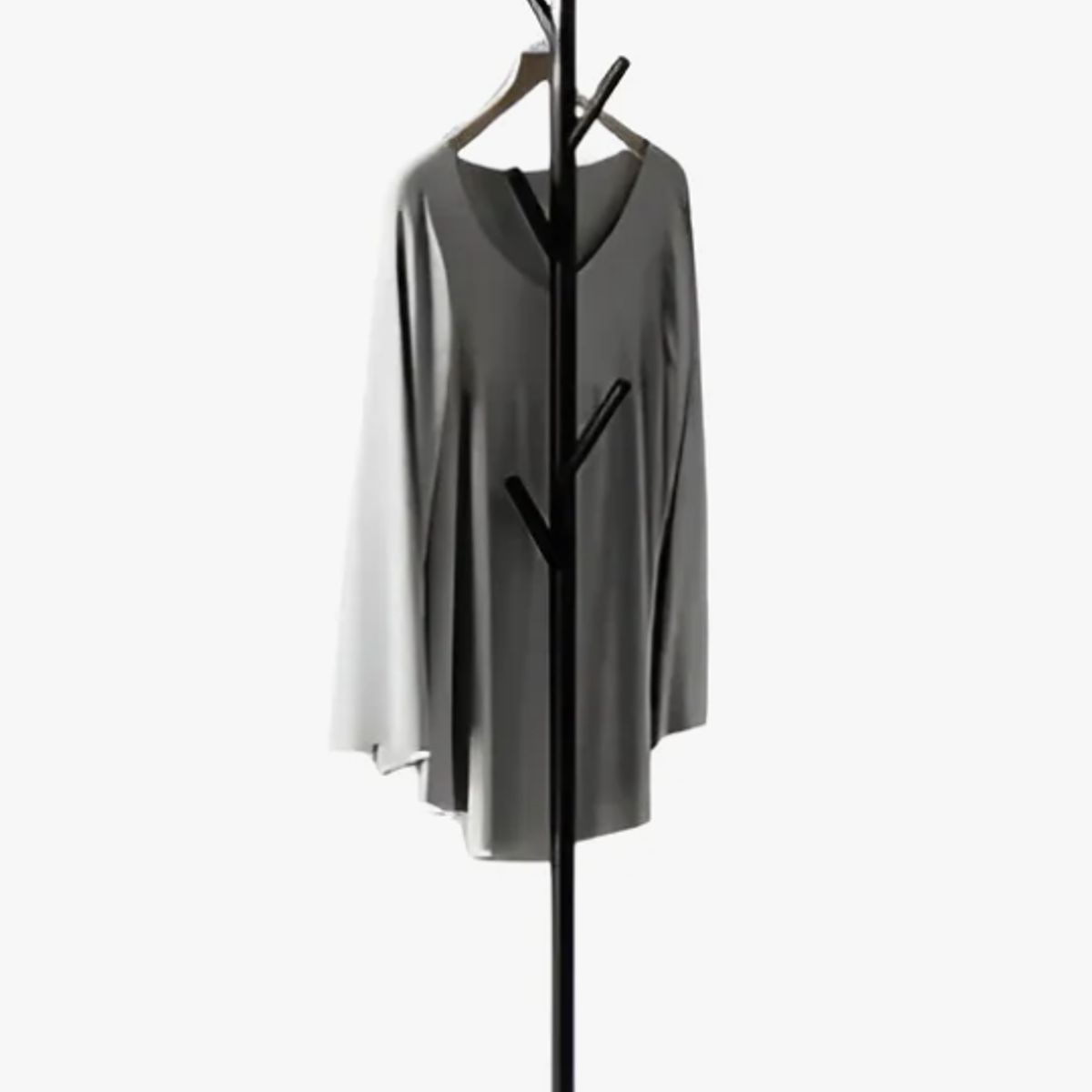 OKAY - Colgador Perchero De Metal Perchas Para Ropa Polerones Bolso NegroBlanco