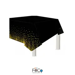 GENERICO - MANTEL METALICO 137 X 183 NEGRO/DORADO X1 UNI