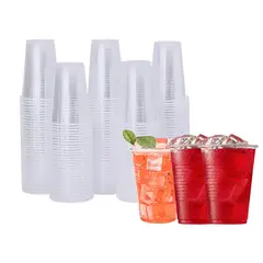 GENERICO - Set 200 Vasos Plasticos Desechables 210mL Vaso Transparente