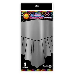 GENERICO - MANTEL METALICO 137X274 PLATEADO X1 UNI