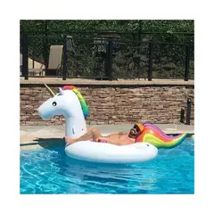 GENERICO - Flotador Inflable Gigante Cisne Unicornio Blanco