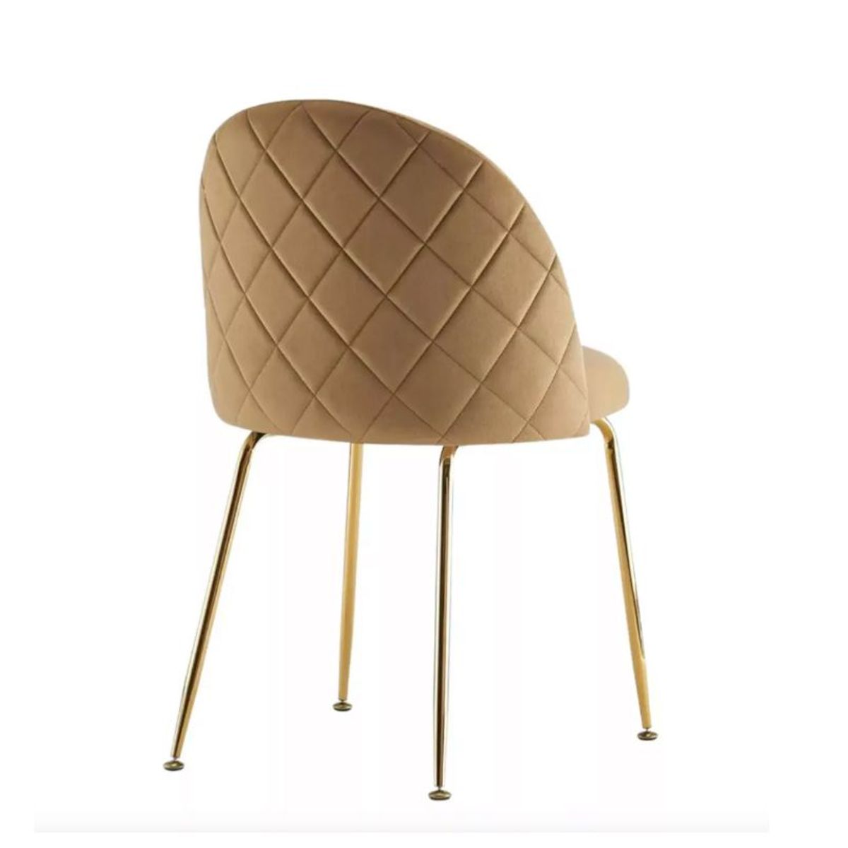 HABITA2 CHILE - Silla de comedor Nordic Felpa Gold