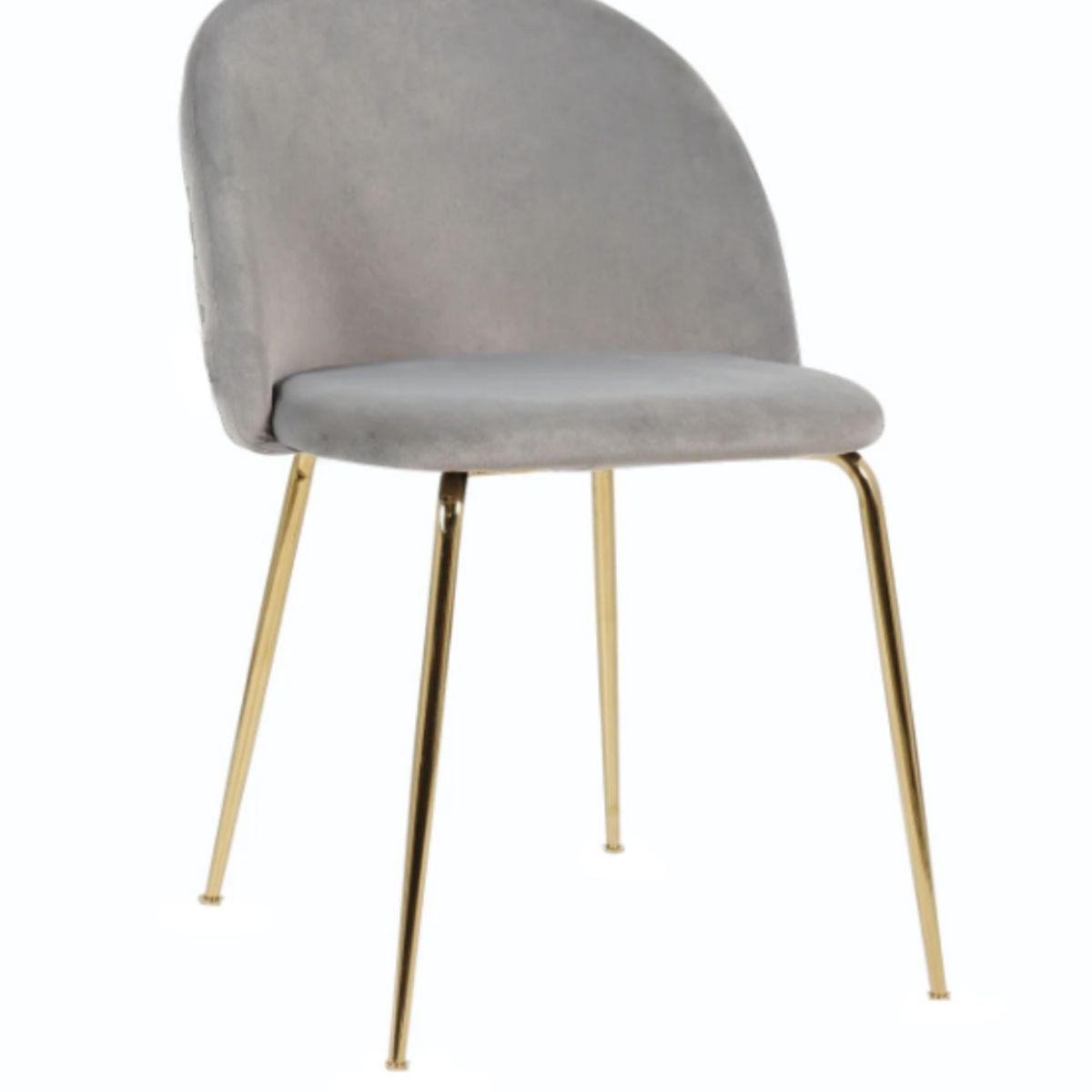 HABITA2 CHILE - Silla de comedor Nordic Felpa Gold