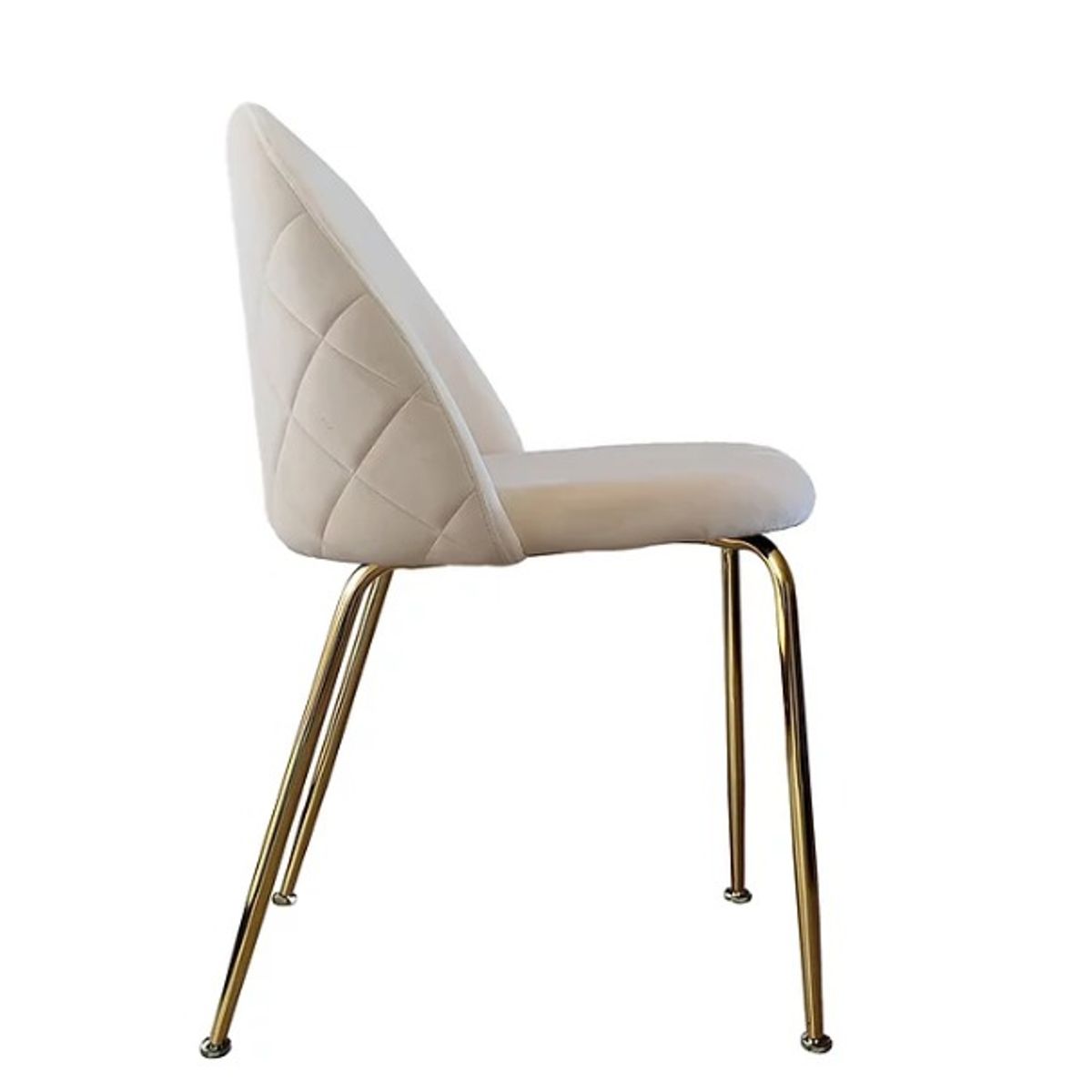 HABITA2 CHILE - Silla de comedor Nordic Felpa Gold