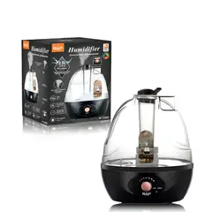 RAF - Humidificador De Aire Ultrasónico Silencioso 20w 25l Negro