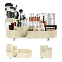 OKAY - Organizador De Maquillaje Giratorio Con Soporte Para Brochas