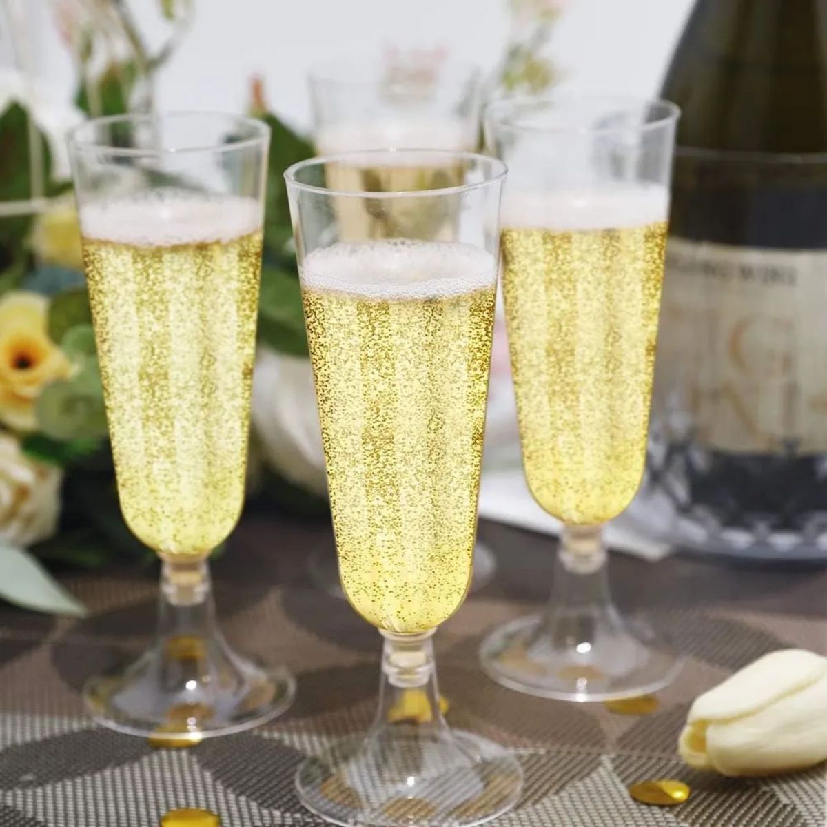 GENERICO - Set 100 Copas Champagne Flute 150mL Acrilico Transparente