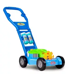 GENERICO - Juguete Corta Pasto Burbujas Infantil Caminador + 2 Líquidos - Azul