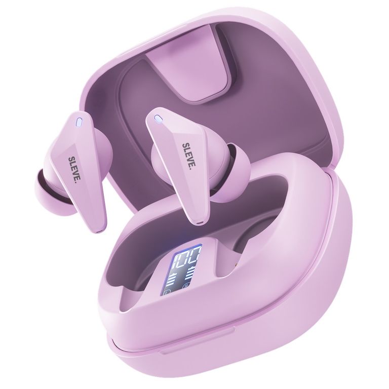 Audífonos Bluetooth X Pods 2Gen True Wireless 27h App Customax GPS IPX5 · Morado