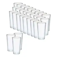 GENERICO - Set 50 Vasos Acrilico Bebidas 300mL Vasos Transparente