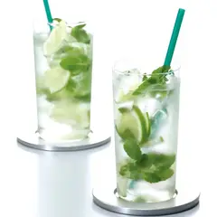 GENERICO - Set 100 Vasos Acrilico Bebidas 300mL Vasos Transparente