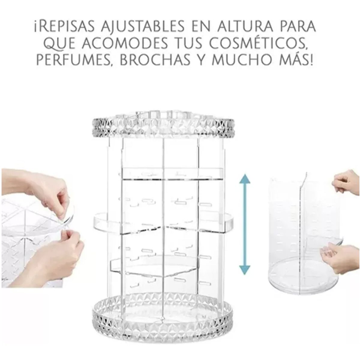 OKAY - Organizador De Maquillaje Giratorio 360 Grados
