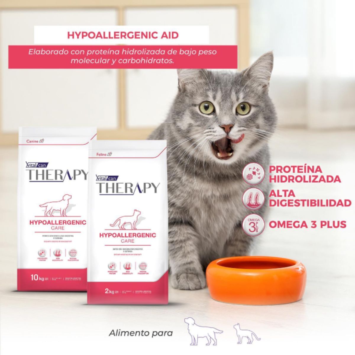 VITALCAN - Therapy Hypoallergenic Gato 2kg