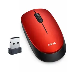 GENERICO - Mouse Raton Rojo Inalambrico Dual Bluetooth Y Usb