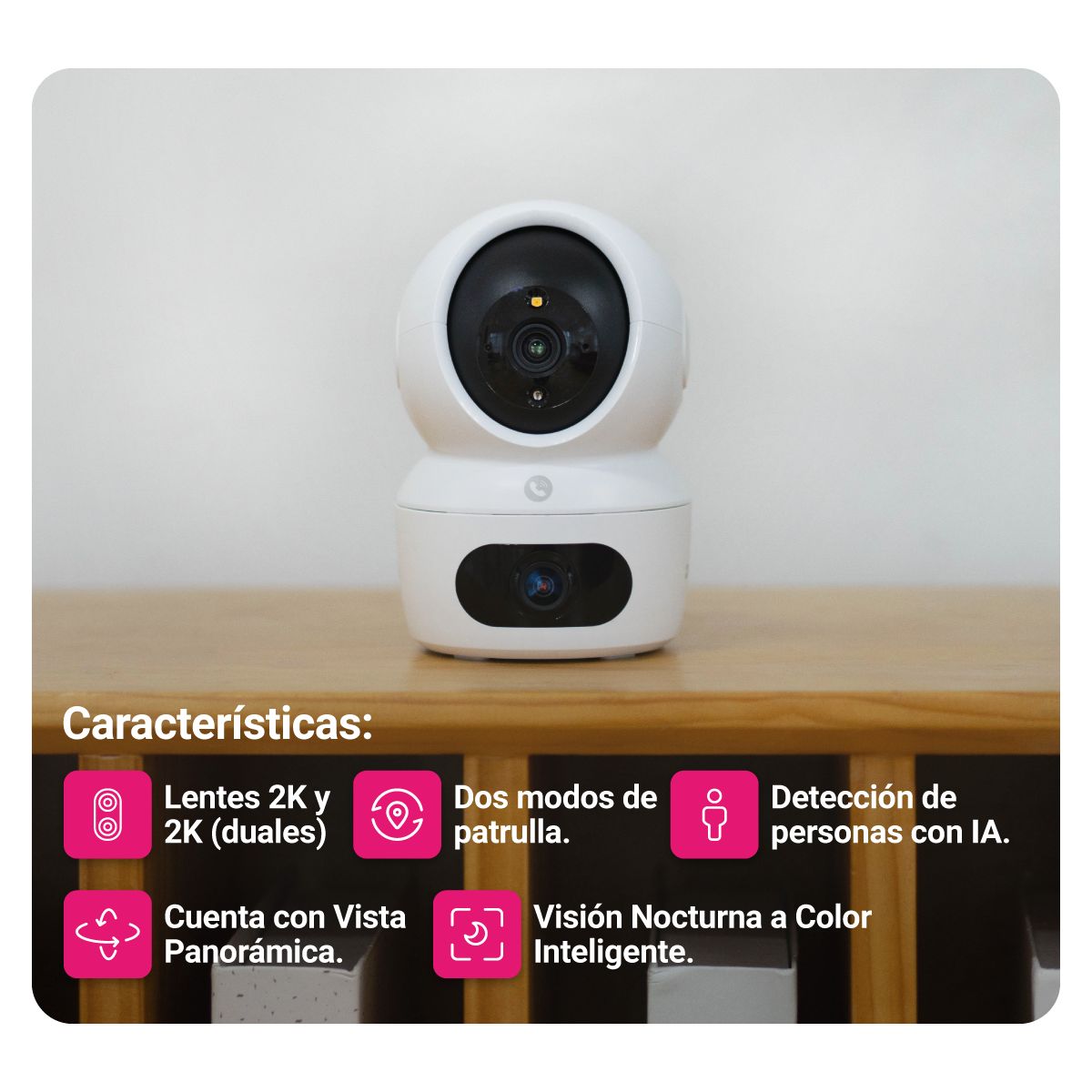 EZVIZ - CAMARA PT 2K DUAL LENS H7C EZVIZ