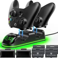 DOBE - Estación Carga Mando Para Xbox One X Series + 2 Baterias