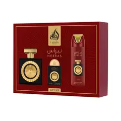 LATTAFA - Set Perfume Nebras EDP 100 ml + Mini 20 ml + Perfume Spray 200 ml