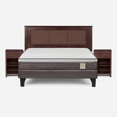 1800 - CAMA PLAZA Y MEDIA DE LINO NEGRO