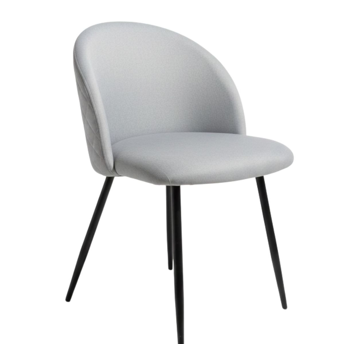 HABITA2 CHILE - Silla de comedor Nordic Lino Black - Gris