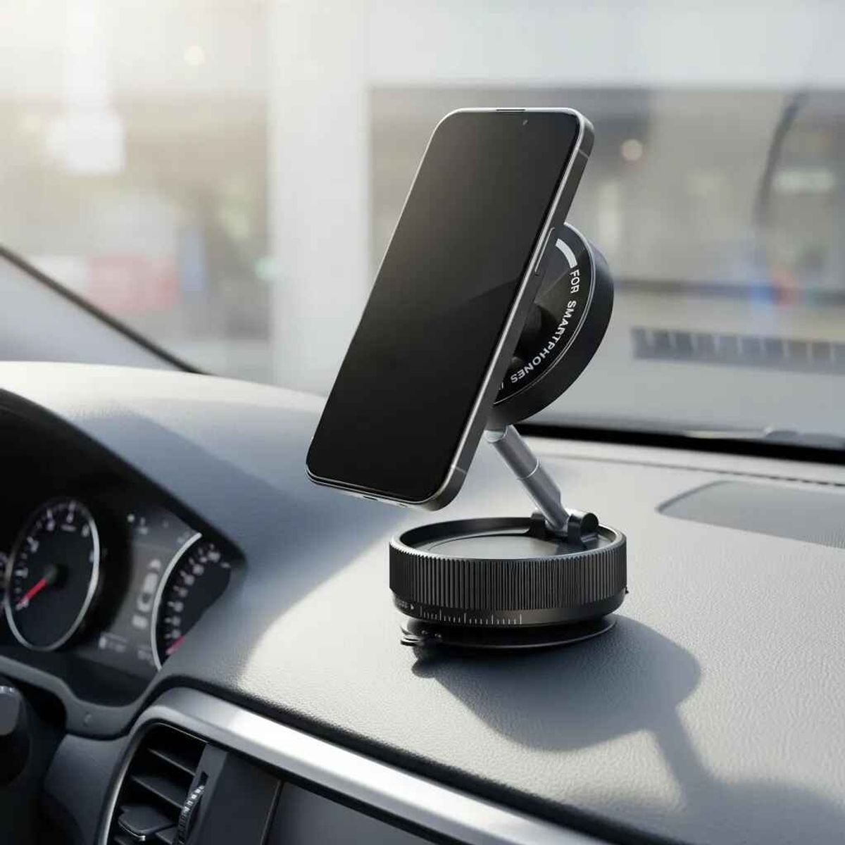 GENERICO - Soporte Magnético De Teléfono Para Auto Negro