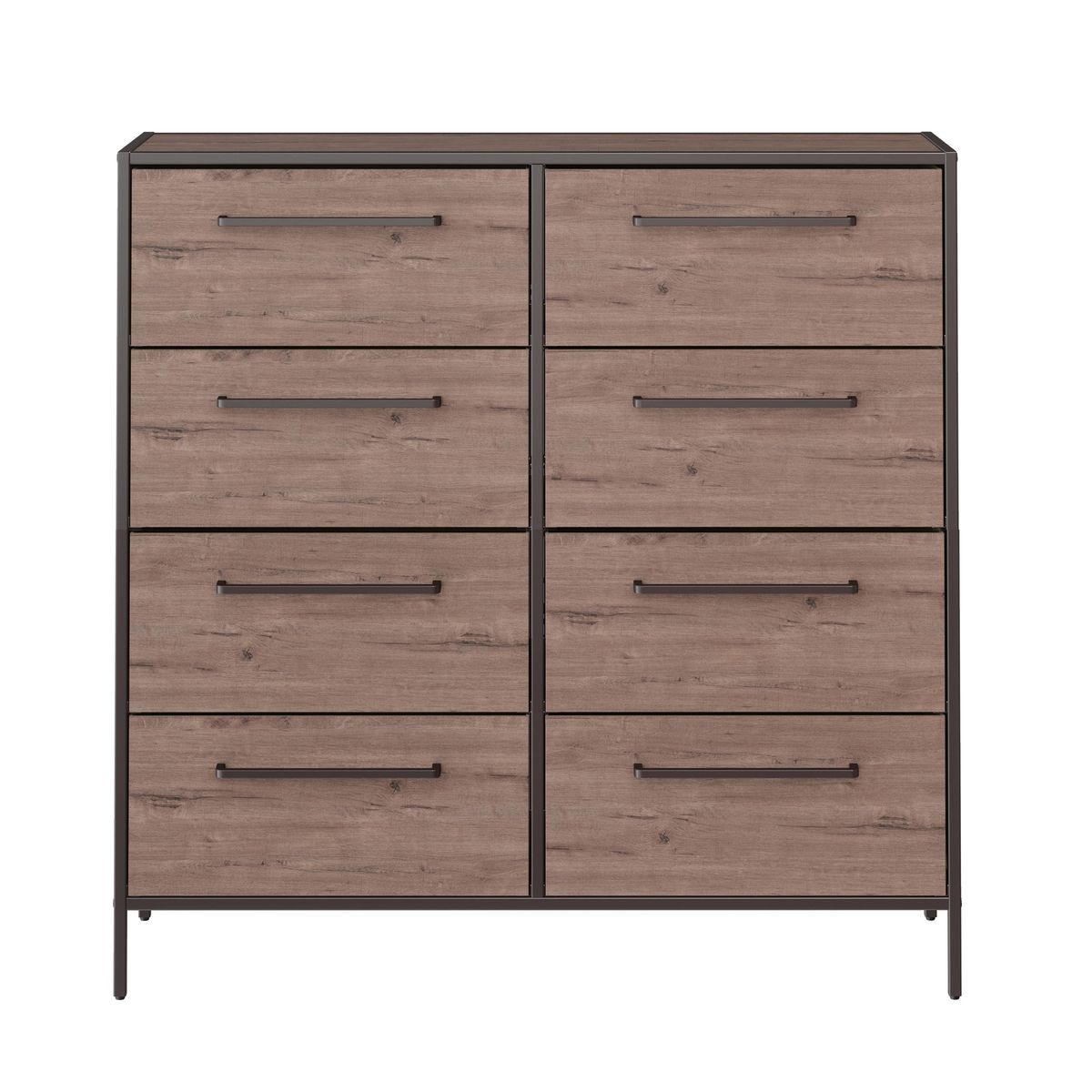 GENERICO - Comoda Ancha de 8 Cajones MDF