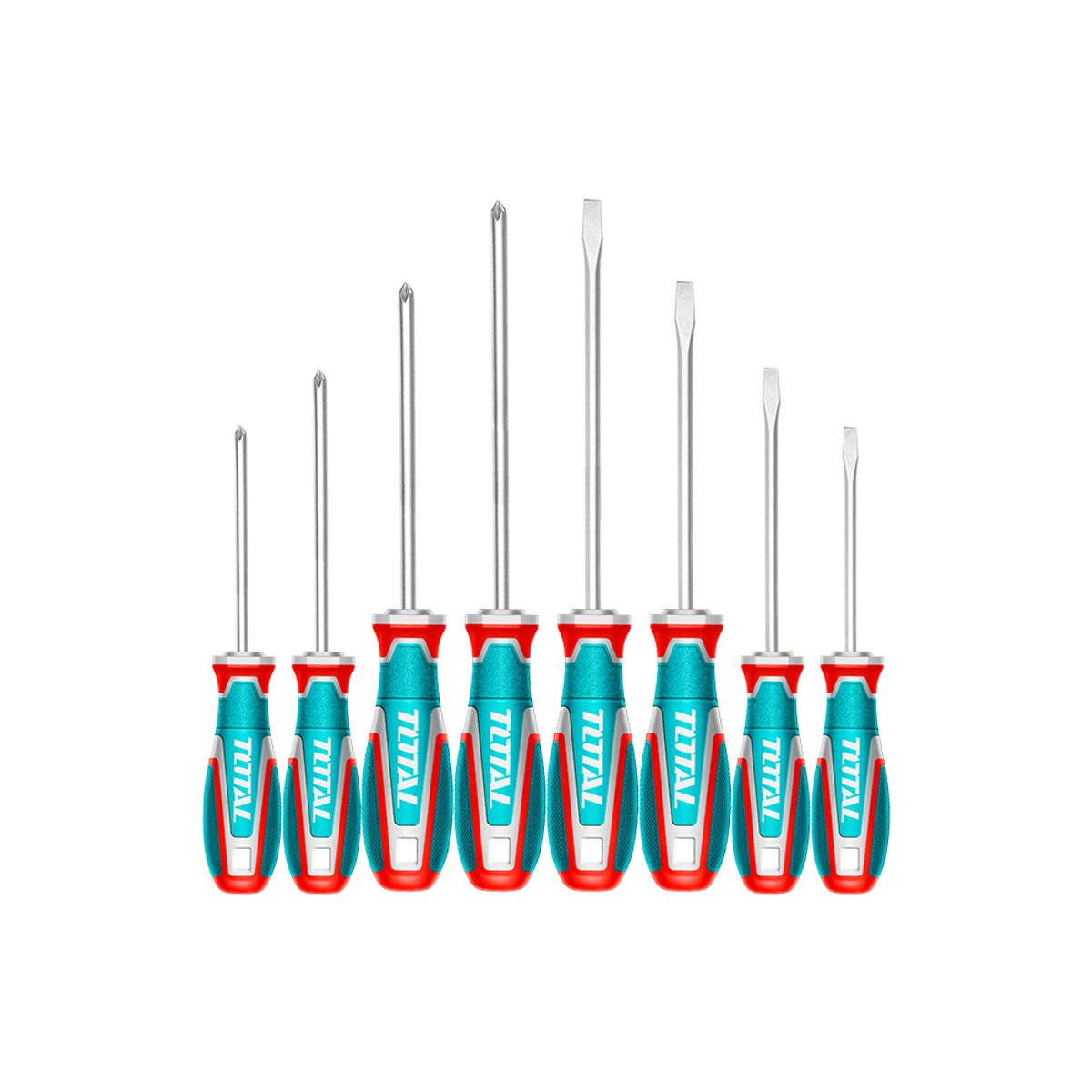 TOTAL TOOLS - Set 8 Destornilladores S2 Total