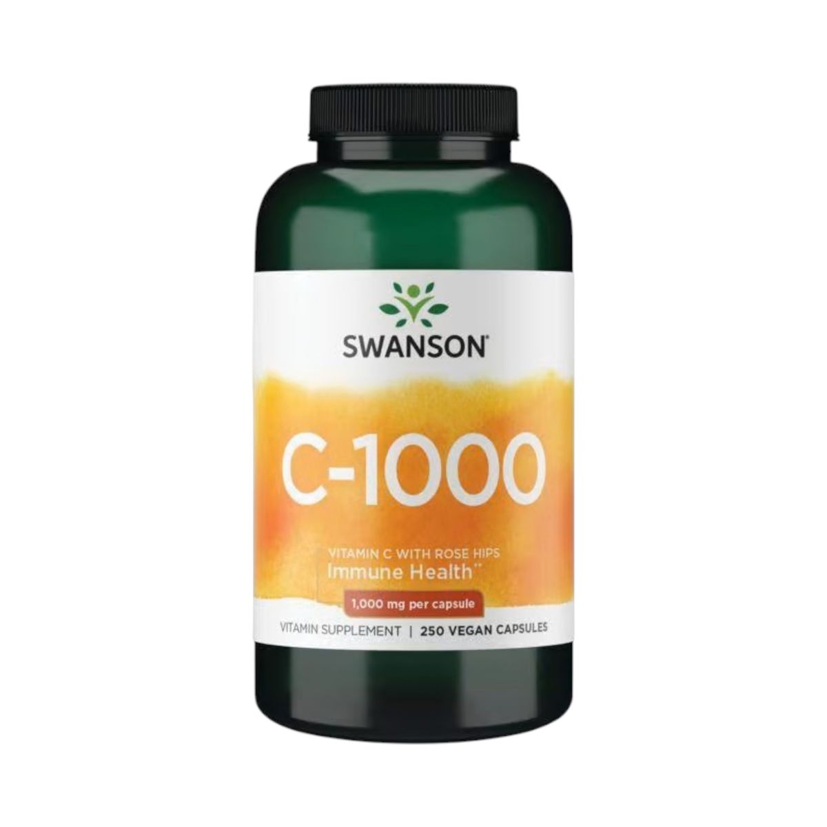 SWANSON - VITAMINA C CON ROSE HIPS 1000MG 250 CPS VEGANAS - SWANSON