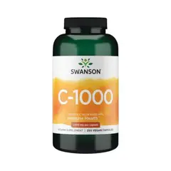 SWANSON - VITAMINA C CON ROSE HIPS 1000MG 250 CPS VEGANAS -