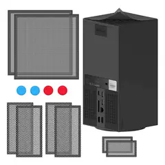 GENERICO - Kit 2 Filtros Anti Polvo Para Consola Xbox Series X + Agarre