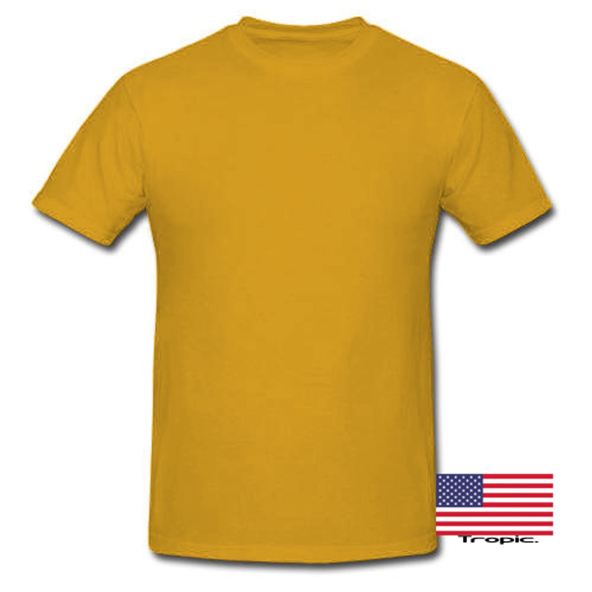 GENERICO - PACK POLERA ALGODON MOSTAZA  PARA ESTAMPAR 3 UNIDADES TALLA L UNISEX