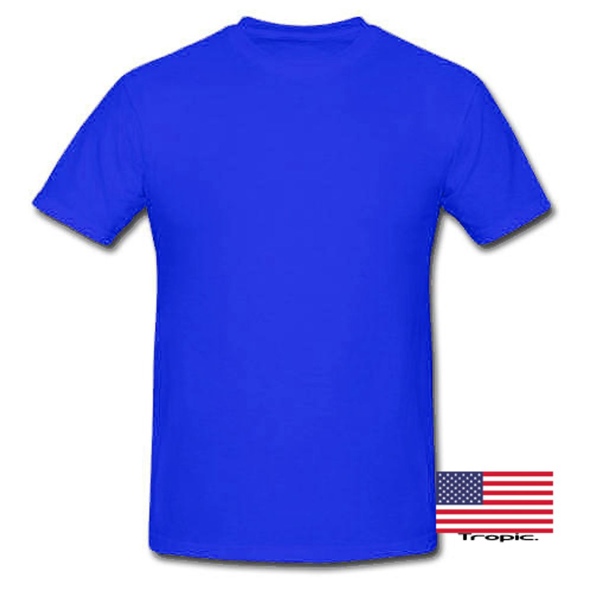 GENERICO - PACK POLERA ALGODON AZUL REY PARA ESTAMPAR 3 UNIDADES TALLA S UNISEX