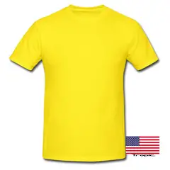 GENERICO - PACK POLERA ALGODON AMARILLA PARA ESTAMPAR 3 UNIDADES TALLA M