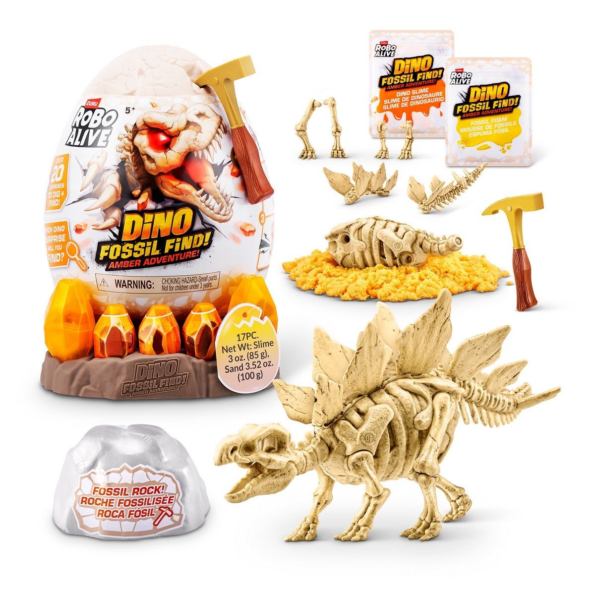 ROBO ALIVE - Huevo Robo Alive Con Fosil De Dinosaurio De Zuru