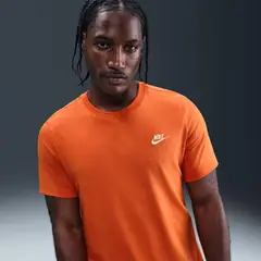 NIKE - Polera Sportswear Club Naranja Hombre