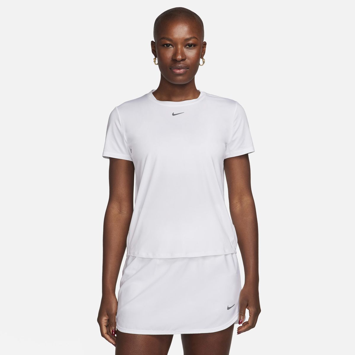 NIKE - Polera Nike One Classic Blanco Mujer