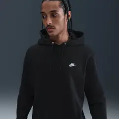 NIKE - Polerone Club Negro Hombre