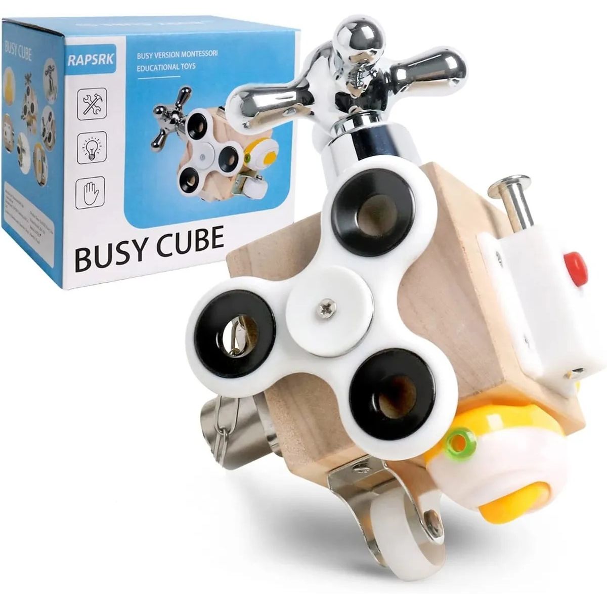 GENERICO - Cubo Didáctico Interactivo Para Bebés Con Juegos Montessori
