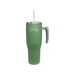 THERMOS - VASO TÉRMICO ACERO INOXIDABLE 850ML VERDE CON BOMBILLA