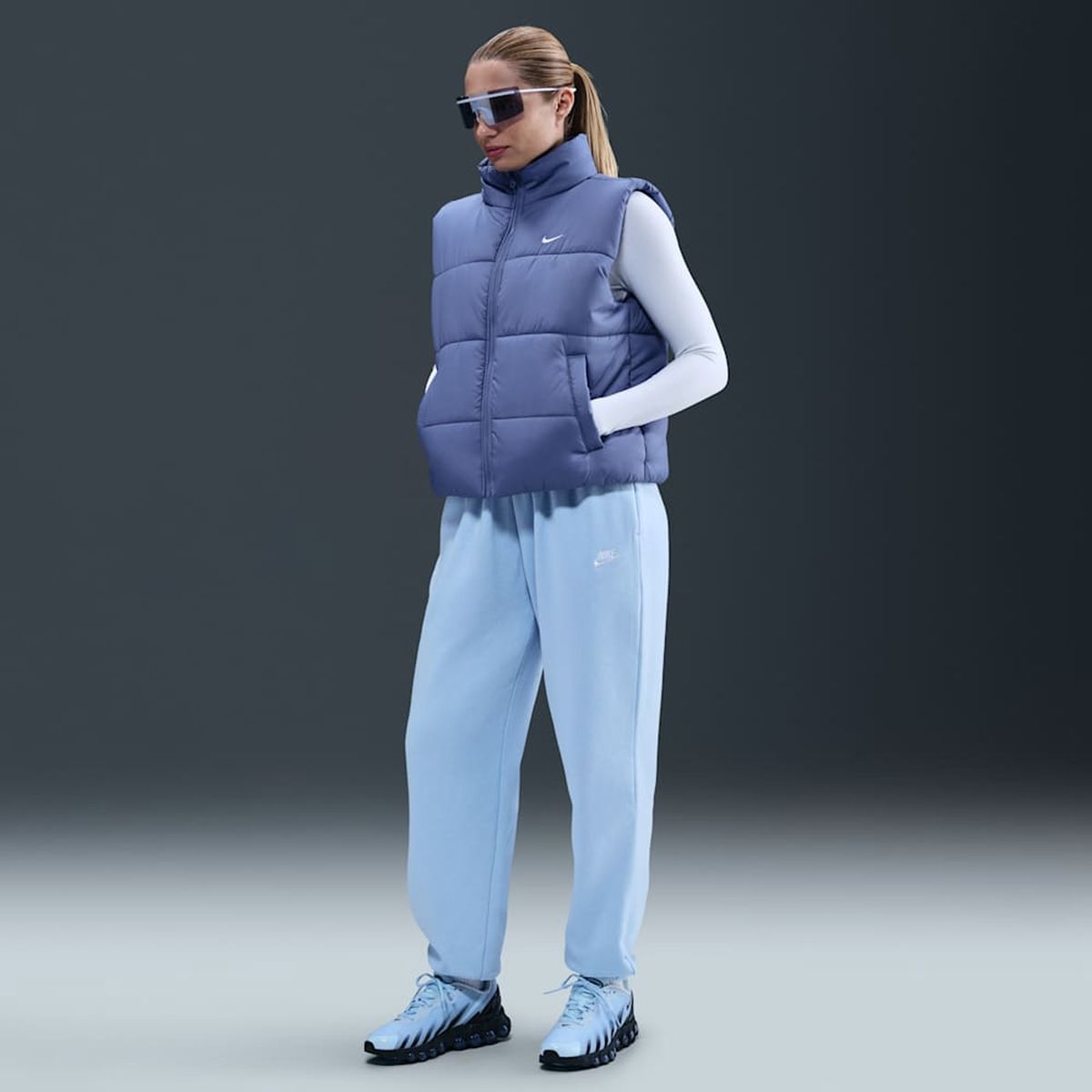 NIKE - Pantalon Nike Sportswear Club Fleece Azul Mujer