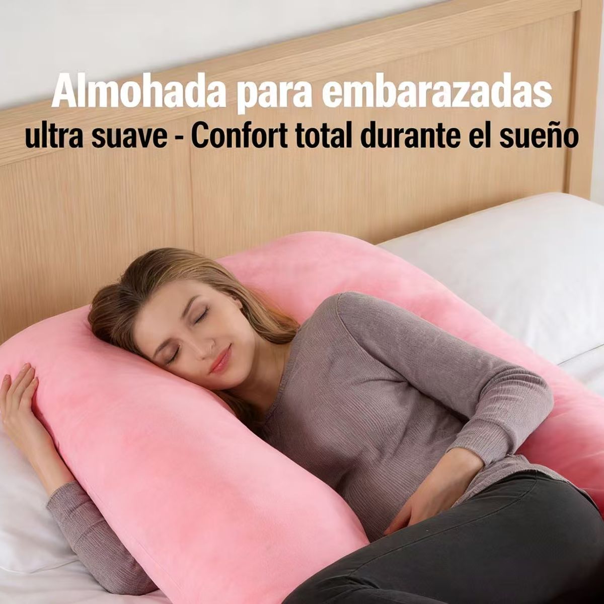 HOMER OUTDOOR - Almohada Maternidad Homer Outdoor Para Lactancia Comfort Rosa Geométrico Maternal