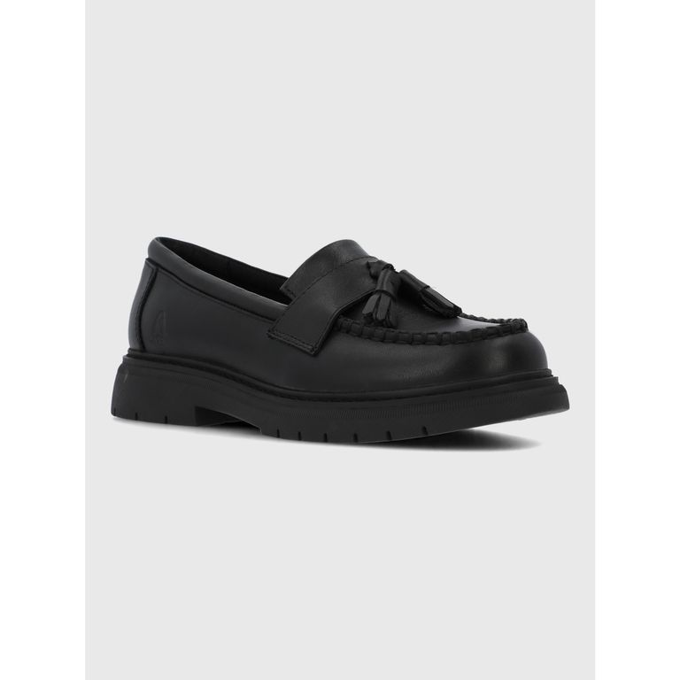 Mocasin Escolar Cuero Niña Acorn Negro