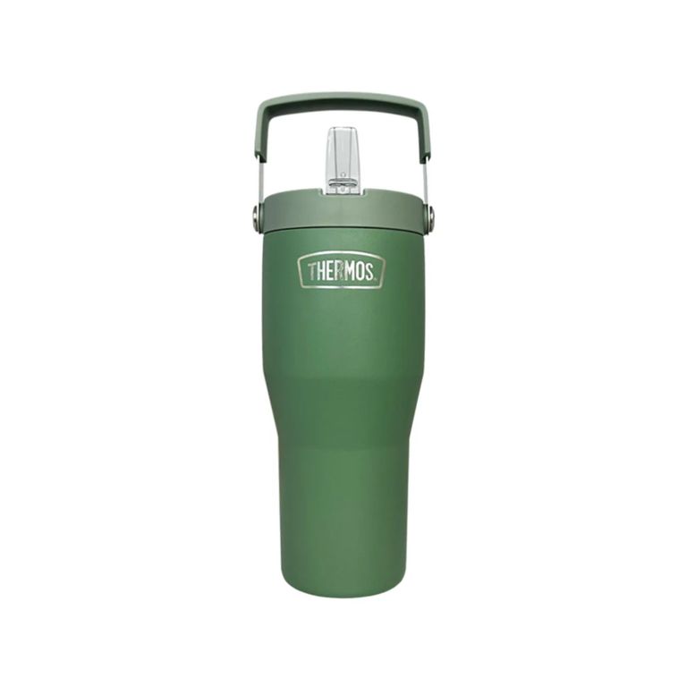 BOTELLA TRAVEL MUG FLIPLID INOX OUTDO 850ML VERDE