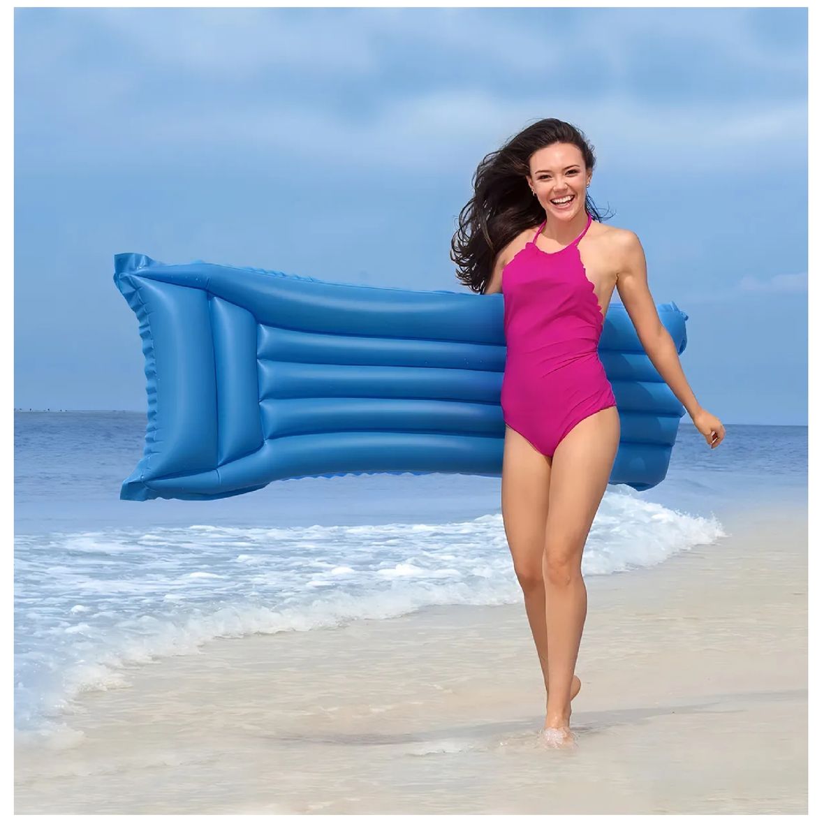 BESTWAY - Flotador Inflable Cama Piscina 183cm Color Azul Bestway
