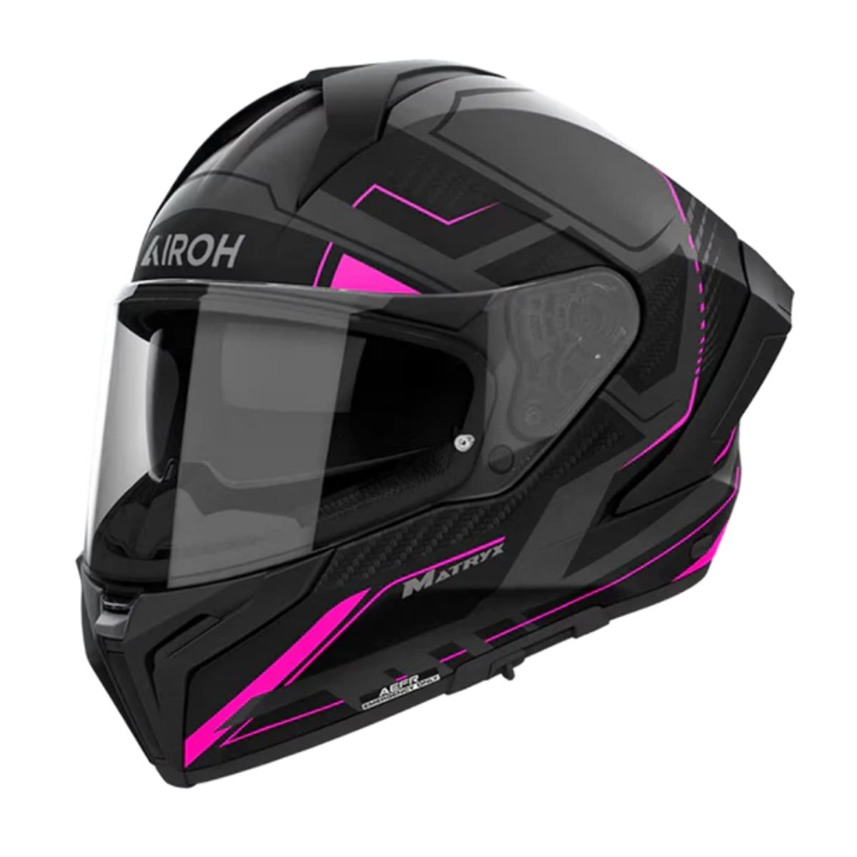 AIROH - Casco para moto Airoh Matryx Rocket Rosado Mate_.