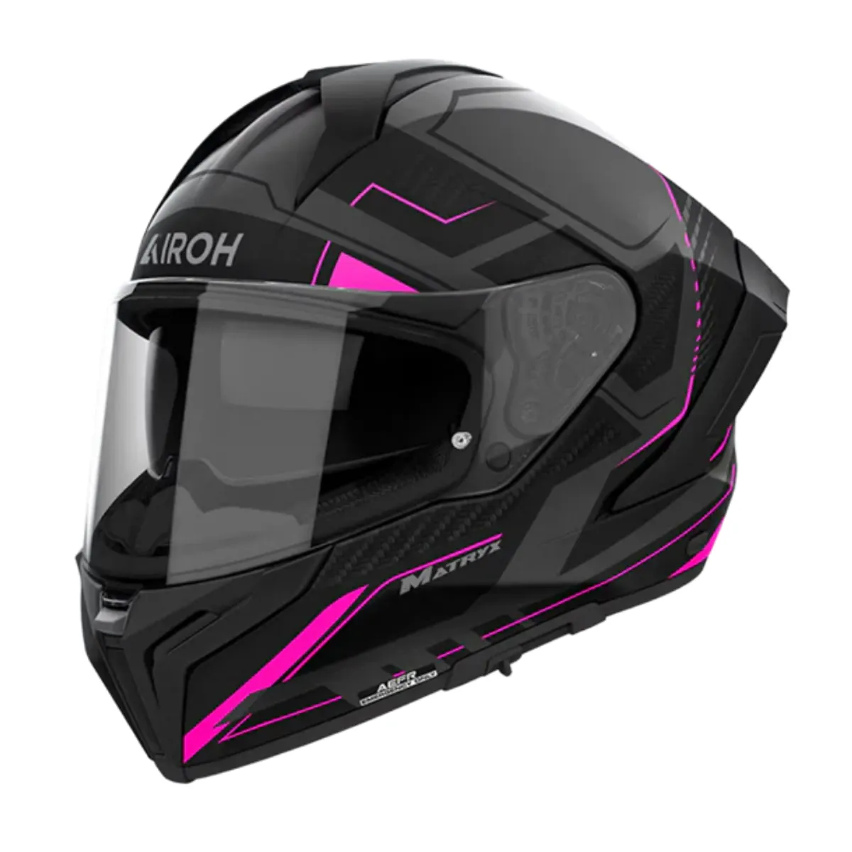 AIROH - Casco para moto Airoh Matryx Rocket Rosado Mate_.
